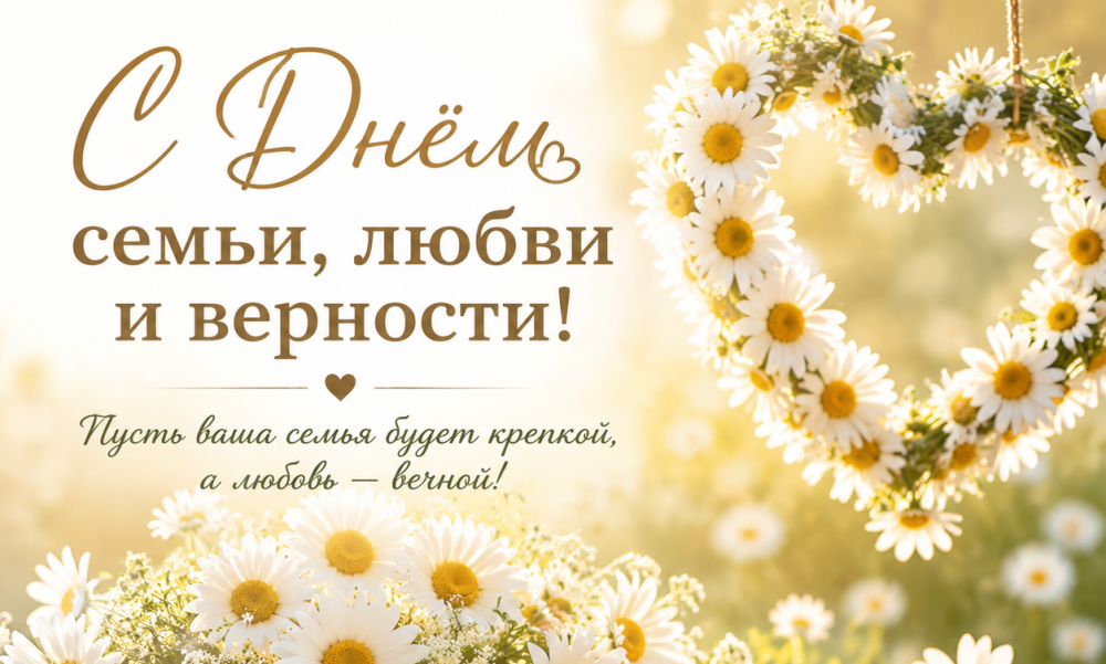С Днём семьи, любви и верности! Поздравление коллектива ФБУ «Хабаровский ЦСМ»